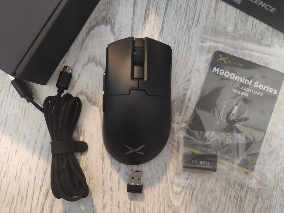 Delux M900 Mini Pro НОВА Ігрова бездротова миша Сенсор PAW3395