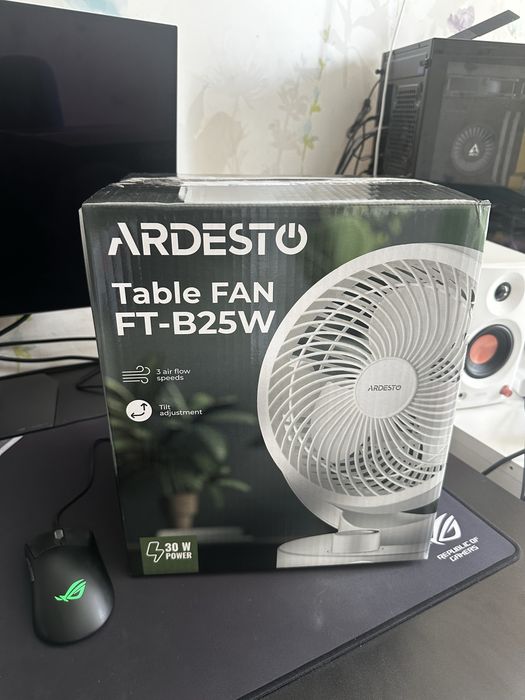 Вентилятор Ardesto Table FAN ,врятує в спекотні дні