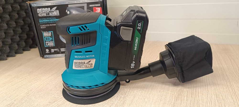 Szlifierka Mimośrodowa Dedra 18v Adapter Hikoki lub Bosch Professional