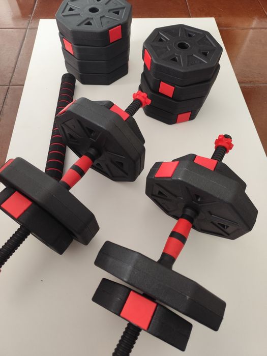 Conjunto Halteres 2 em 1 - (2 x 20 Kg)