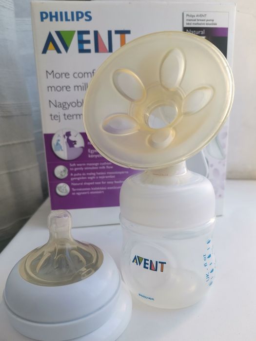 Молокоотсос Avent и бутылочка от коликов Avent новая