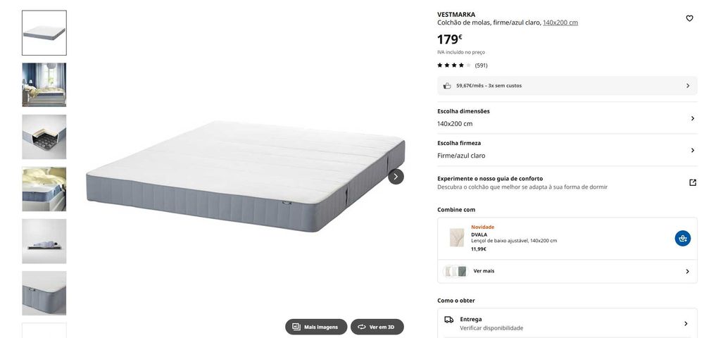 Colchão IKEA Vestmarka