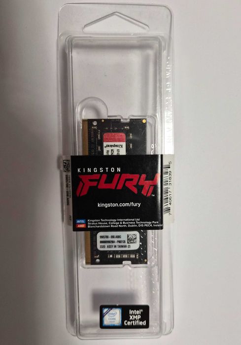 Оперативна пам'ять для ноутбуків Kingston FURY 16 GB SO-DIMM DDR4 3200 MHz Impact (KF432S20IB/16)