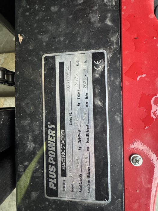 Stacker Plus power 1500kg 3mt (novo)