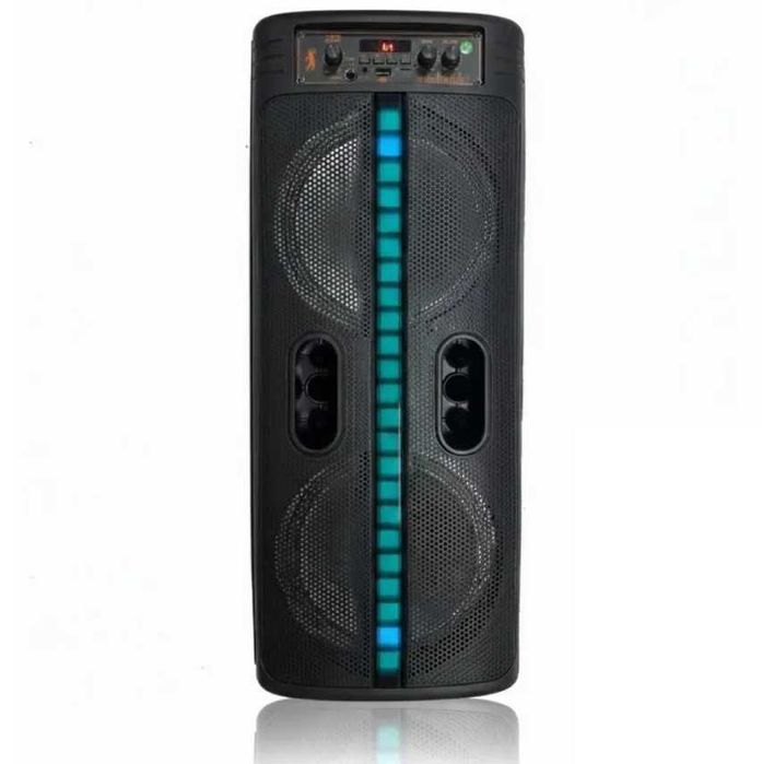 Мощная блютуз колонка с микрофоном TTD-2806 караоке RGB подсветка 20Вт