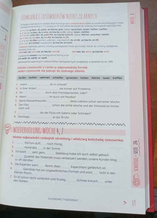 Planer językowy Czas na niemiecki