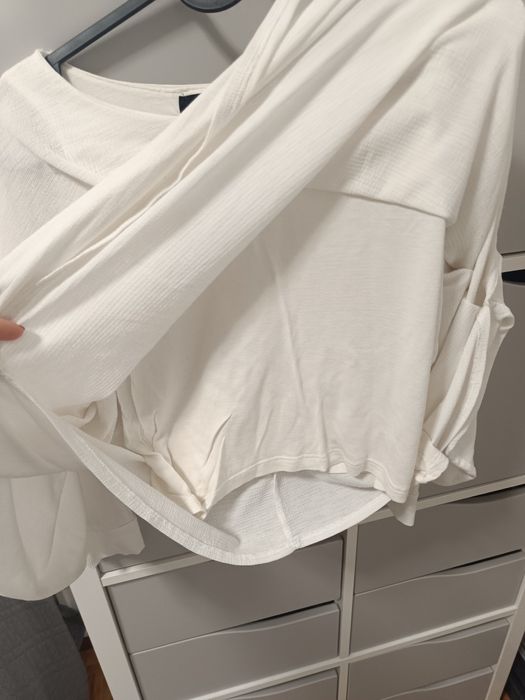 Blusa de tecido solto