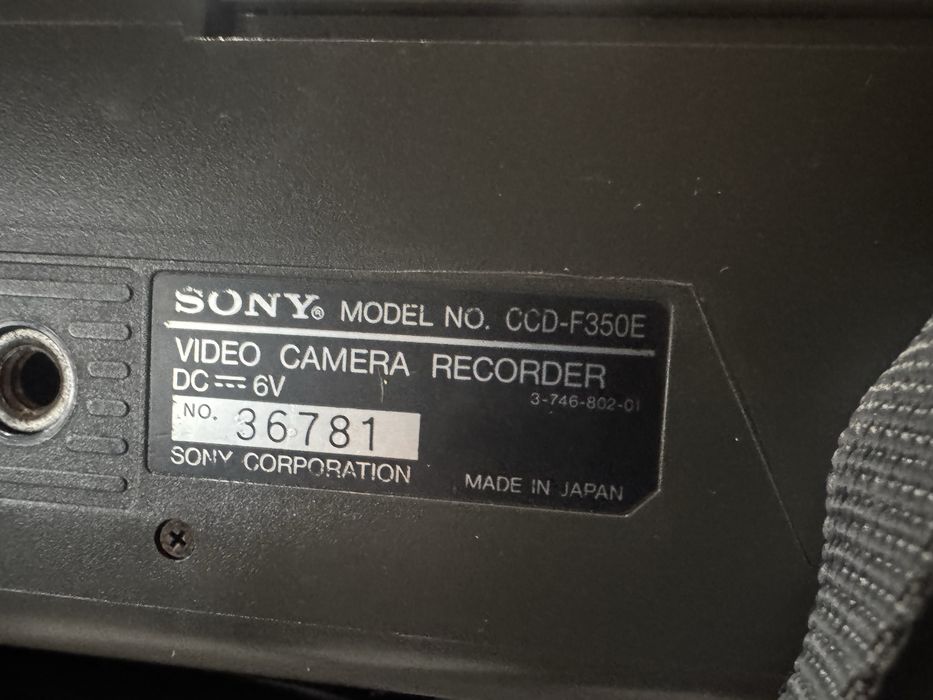 Maquina de filmar sony