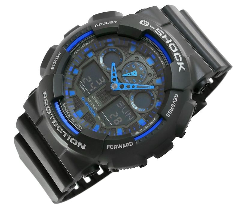 zegarek męski casio g-shock ga-100-1a2er + box