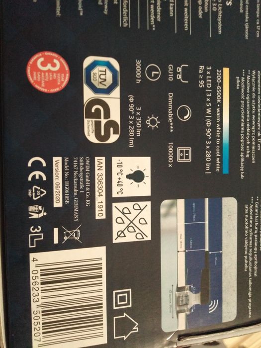Nowe 3 reflektorki LED do zabudowy livarnoliving Smart Home gwarancja