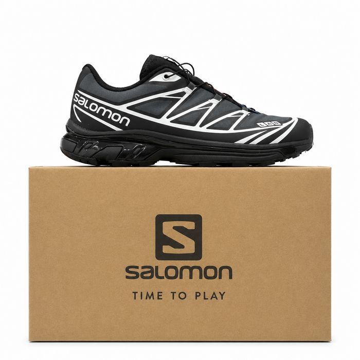 Кроссовки женские Salomon XT-6 Soft Ground LAB Grey Black White L47989500 Саломон xt6 Size 36 Знижка