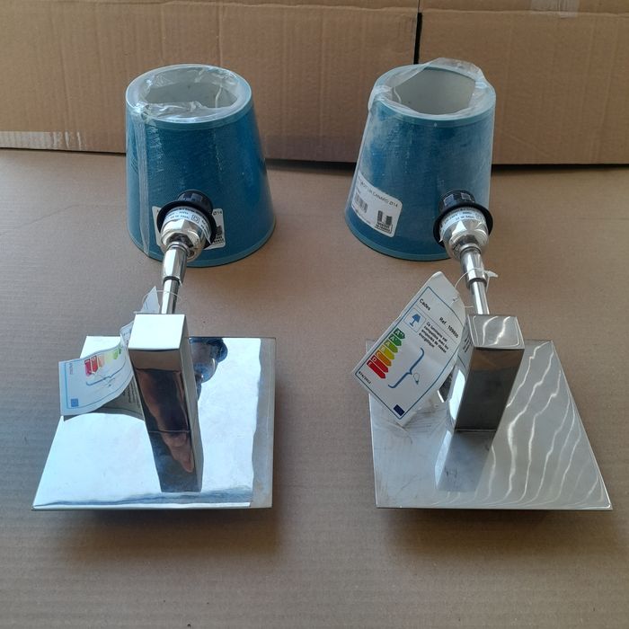 Apliques novos prata cor