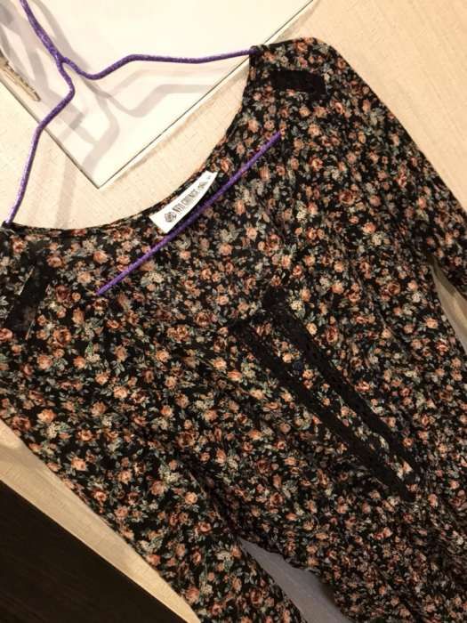 Платье цветочный принт, размер XS-S