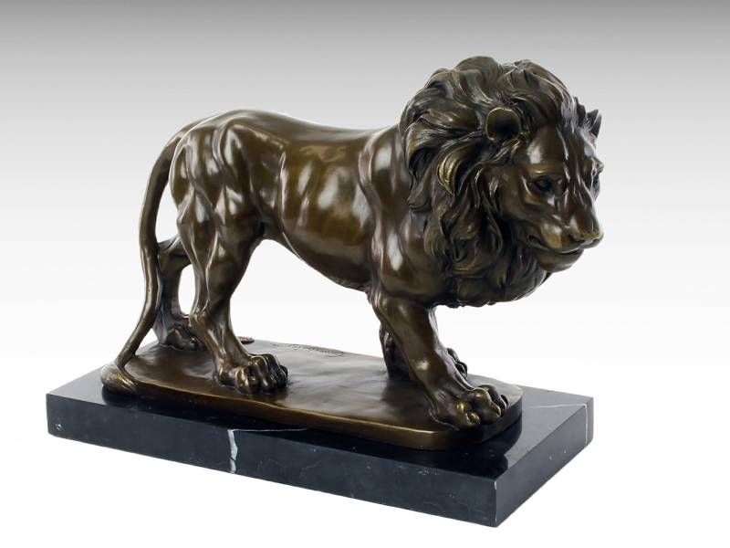 Escultura de bronze - Leão 5