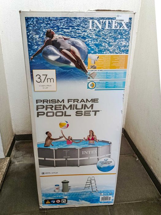Piscina Intex Prism Frame Premium 3,66m Completa + Cobertura + Extras