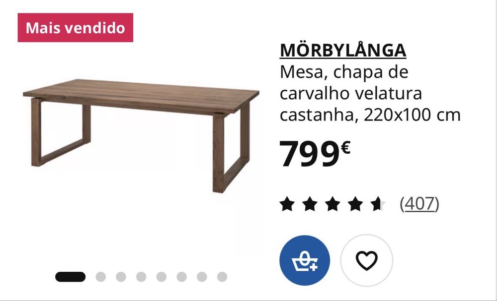 Vendo mesa IKEA 8 lugares