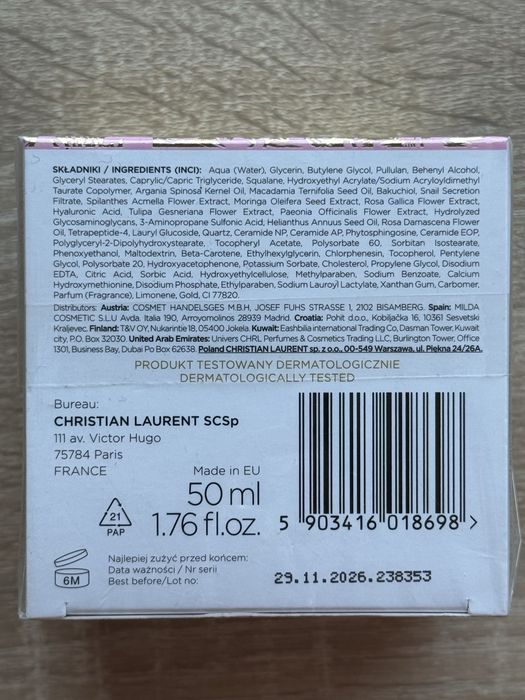 Krem dla seniorów Christian Laurent 60+ BioBakuchiol odmladzajacy lift