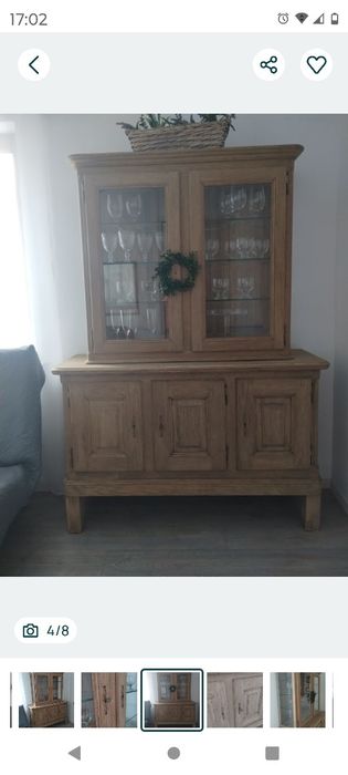 Dębowa serwantka antyczna
