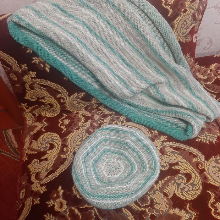 Набор комплект берет шарф хомут