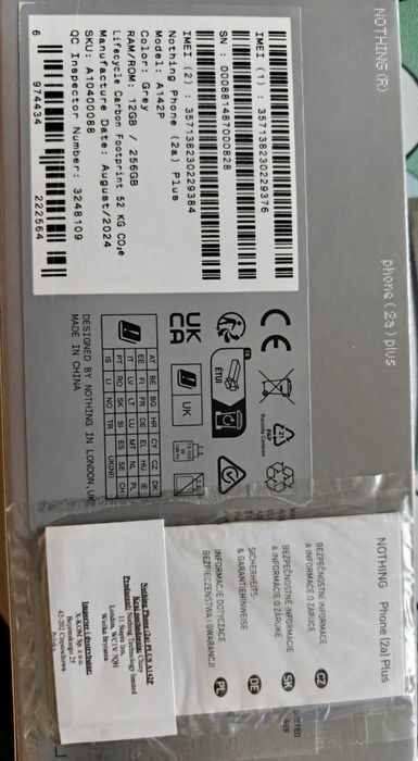 Nothing Phone (2a)plus 12/256