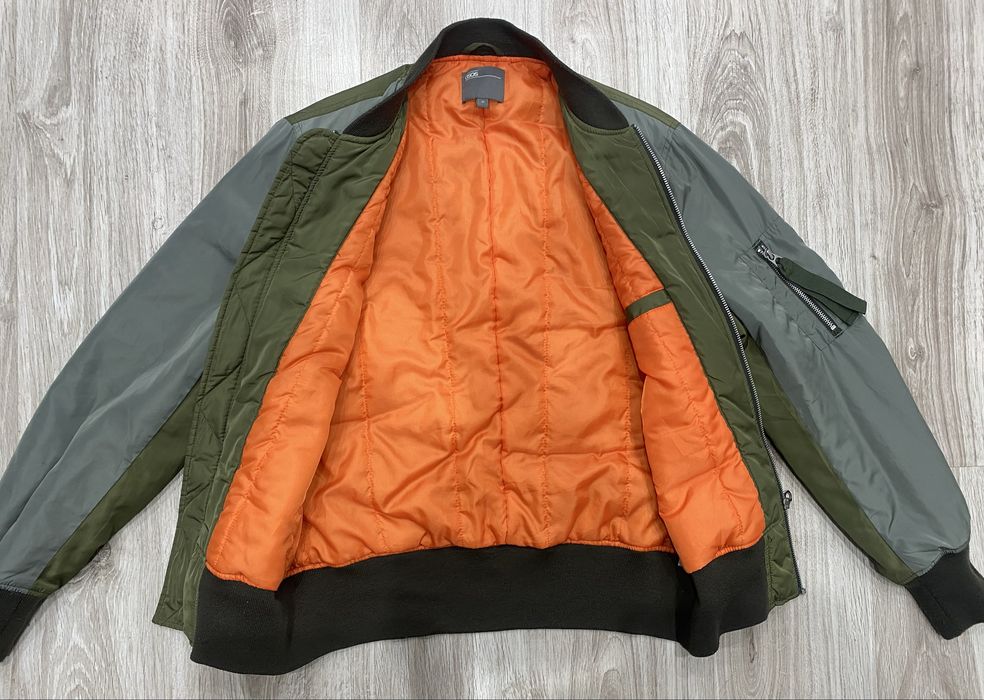 Zielona khaki kurtka bomberka flek Asos m-l Unisex