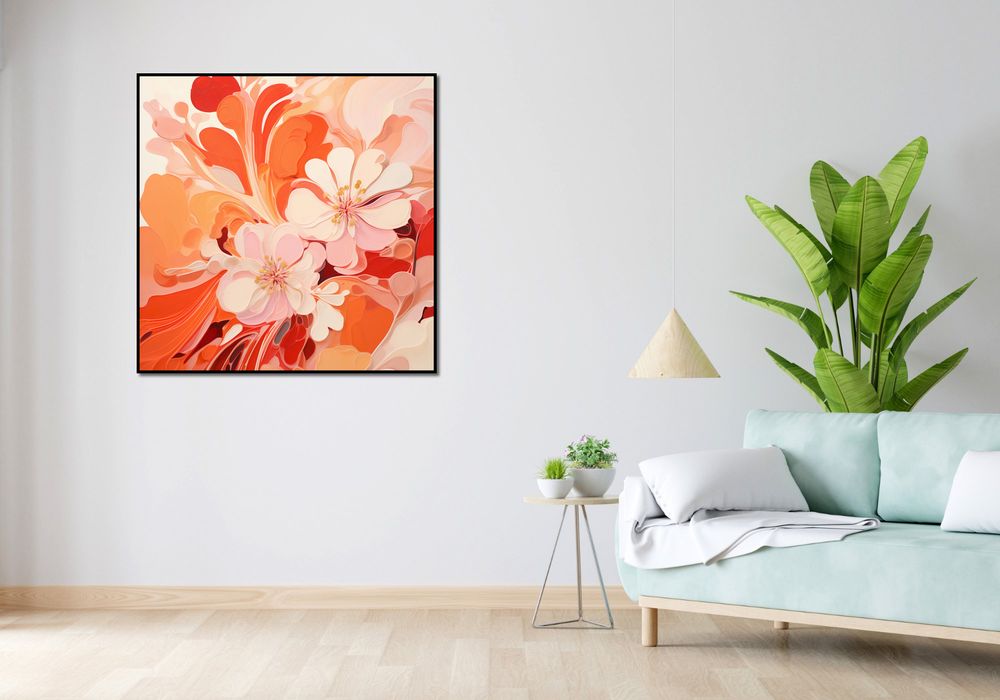 Plakat 100x100cm Taniec Kwiatów