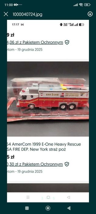 Zestaw modeli straż pożarna