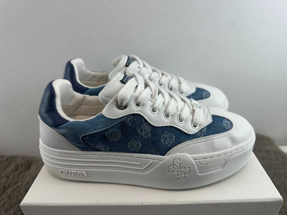 Guess buty damskie sneakersy białe 38