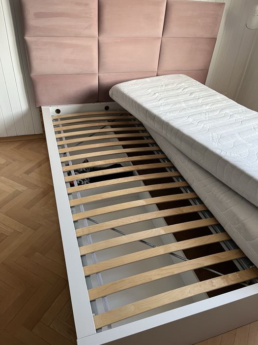 Łóżko MALM 4 pojemniki białe IKEA +zagłówek za darmo