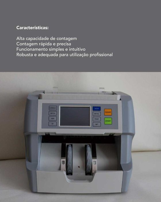 Conte dinheiro em Segundos! Máquina de Contar Notas Automática!