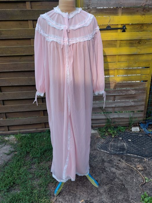 Stary szlafrok damski unikatowy z czasów PRL rozmiar 2XL/3XL