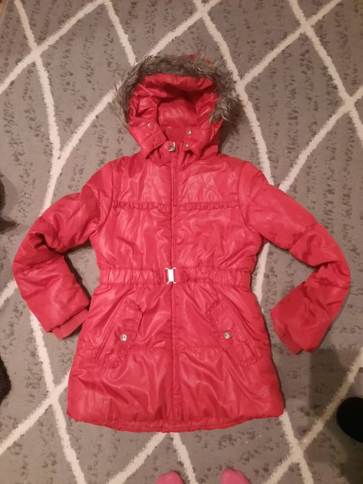 Piękna kurtka dziewczęca zimowa 128 h&m