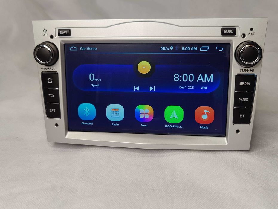 Rádio Android 2DIN para OPEL – 2GB de RAM com Wifi GPS Silver - Cinza