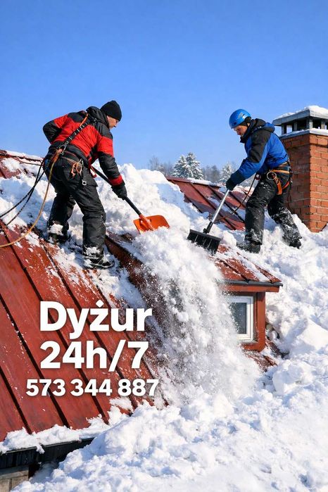 Odsnieżanie hal garaży Odsnieżanie dachów płaskich I skośnych