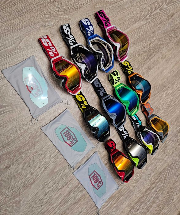 Кросові мото окуляри 106% 100% лінза + чохол кроссовые мото очки шлем