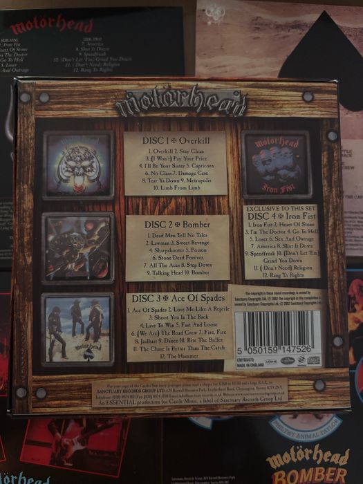 Motorhead The Bronze Age 4 Cd 1979 1982 rzadkie