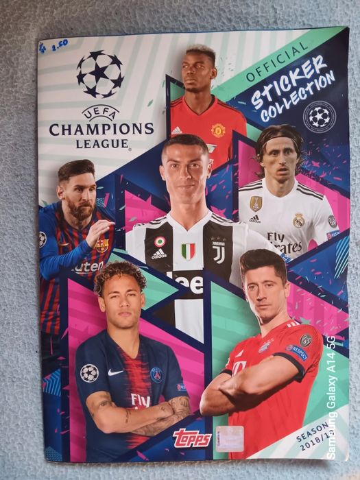 Caderneta de futebol- uefa champions league,  muito bem conservada