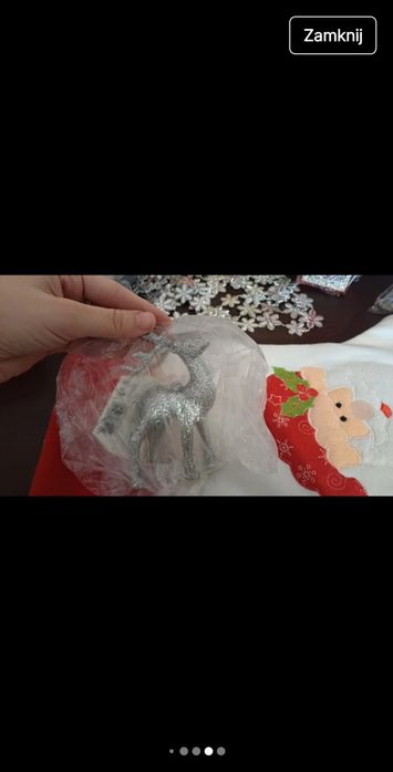 Zestaw ozdób świątecznych świeta Boże Narodzenie lampki bombki diy