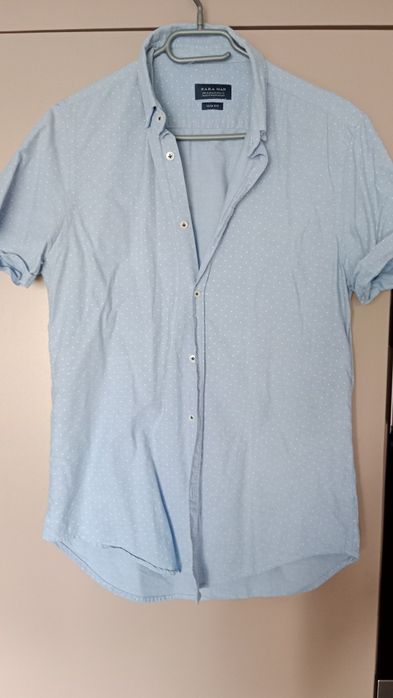 Koszula Zara sportowo-wizytowa M slim, fit