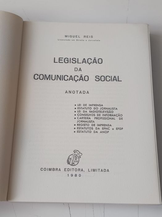 Legislação da comunicação social anotada