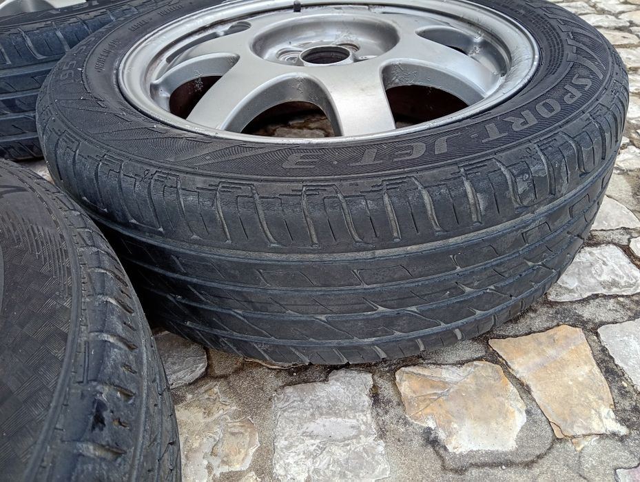 Jantes 16" 5x100 com Pneus 195/55 R16 (Toyota, Seat, VW, Audi, Skoda, Subaru)