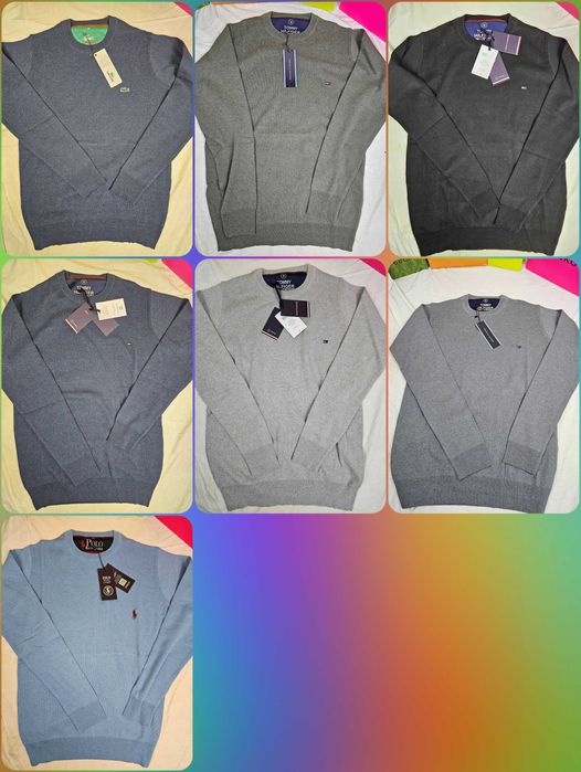 Sweterki męskie Tommy Hilfiger Lacoste nowość bawełna Ralph Lauren hit