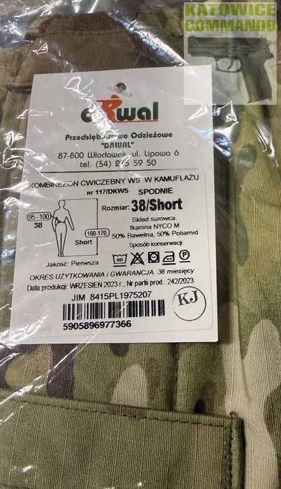 Spodnie WS Multicam wz. 117/DKWS/ 95-100/160-170 38/short / Nowe