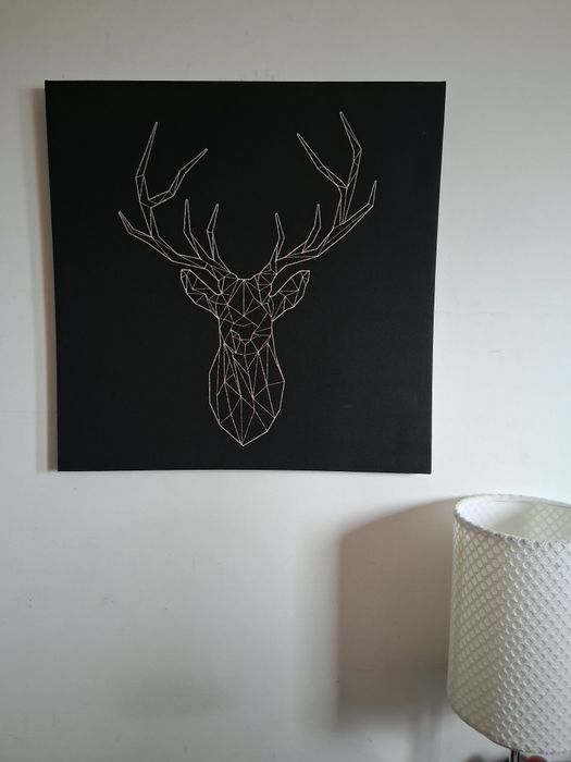 PJATTERYD Quadro/Tela Veado Prateado / Silver Deer Screen