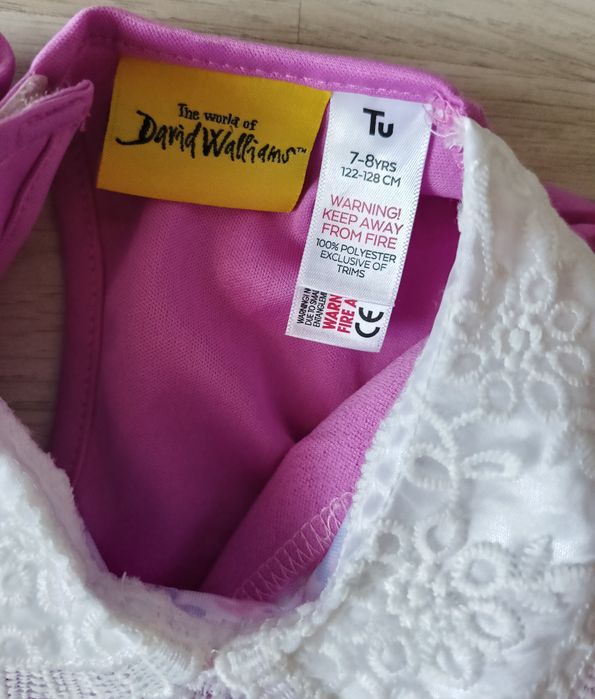 Tu David Walliams Gangsta Granny Babcia Rabuś kostium karnawałowy 128