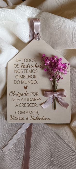 Gravação de madeiras e corte a laser | Afilhados, padrinhos