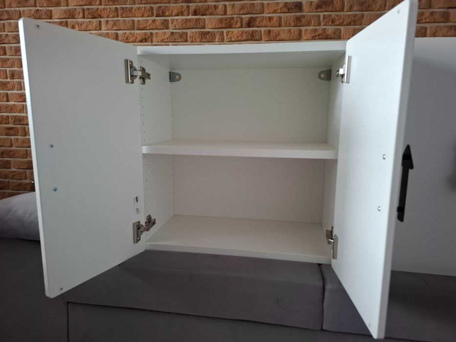 2x biała szafka ścienna Ikea