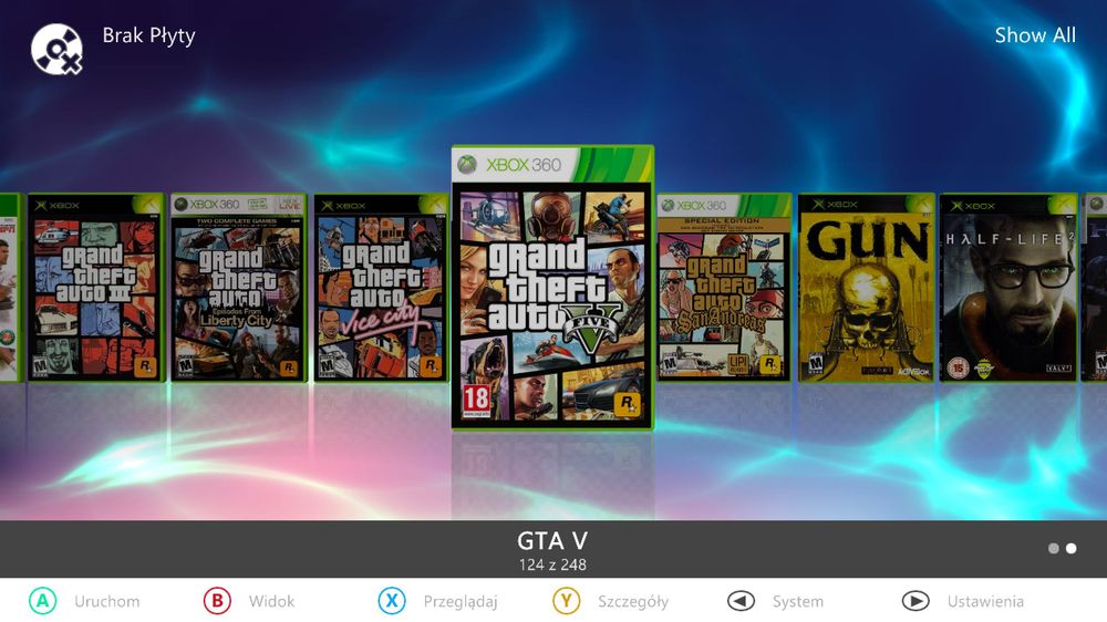 Dysk XBOX 360 1TB Slim S E Emulatory CLASSIC NES SNES Atari RGH 248