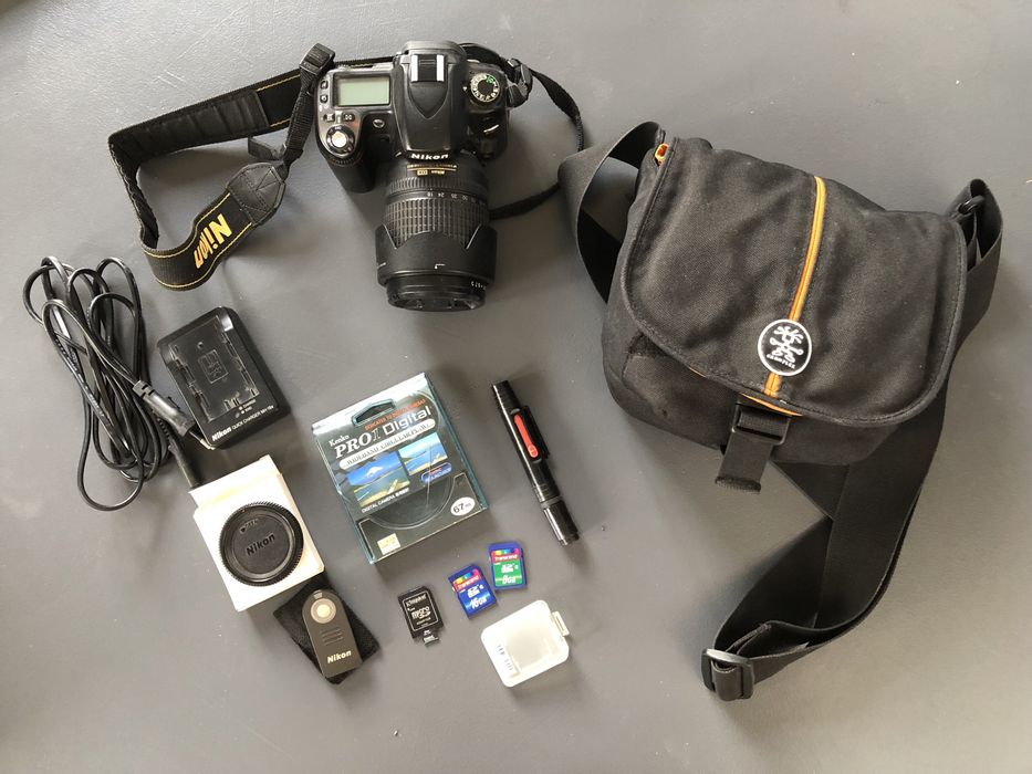 Nikon D80 (сумка, зарядка, фільтр, SD карти, пульт)
