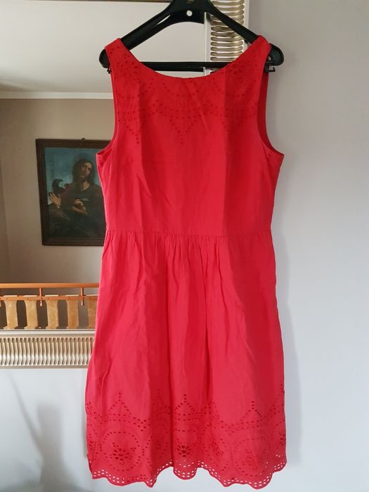 Sukienka KappAhl czerwona bawełna 38